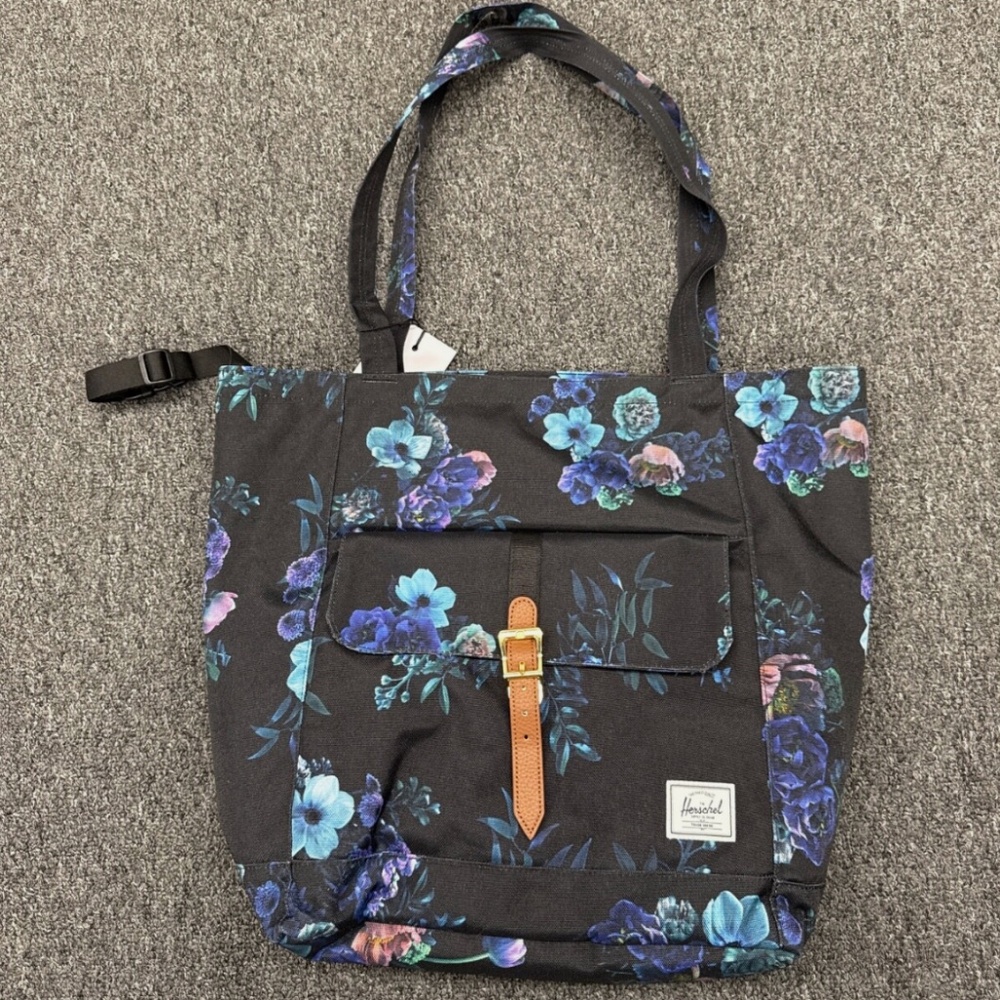 Herschel Retreat Unisex Tote Bags Evening Floral NEW WITH TAGS Computer Sleeve